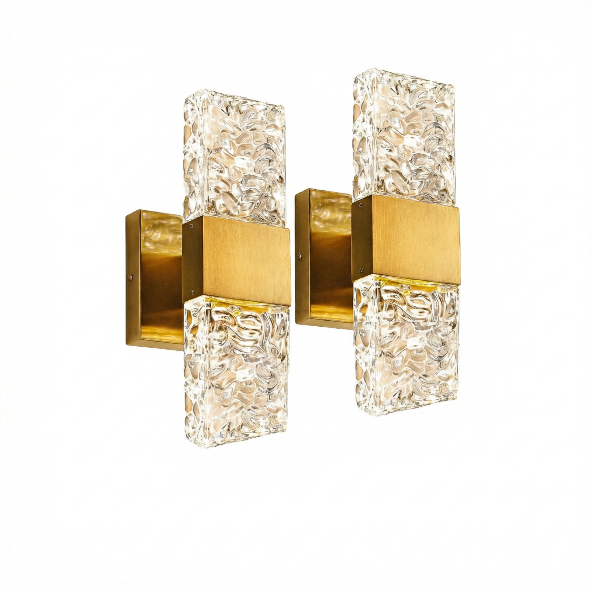 Crystal Rectangular Wall Lamp (SET OF 2)